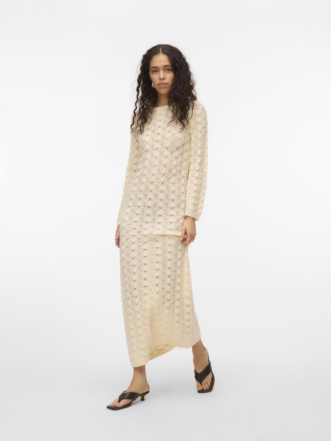 VMPAOLA Long Dress - Birch - VERO MODA & VILA Bergvik